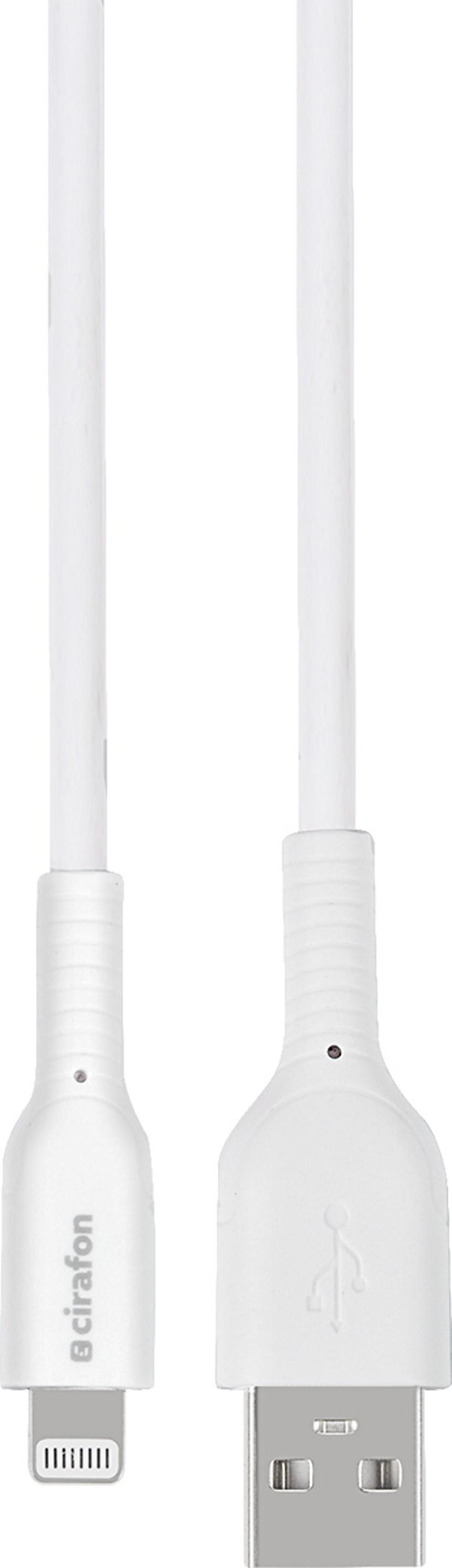 Cirafon USB-C til Lightning Hurtigladekabel – til iPhone/iPad 0.5m USB-C Lightning (C94) hvid