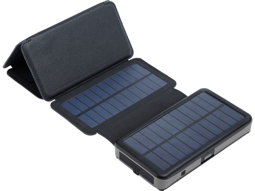 Sandberg Nødlader Solcelle 6-paneler 20 000 mAh 20000, 74mAh Sort