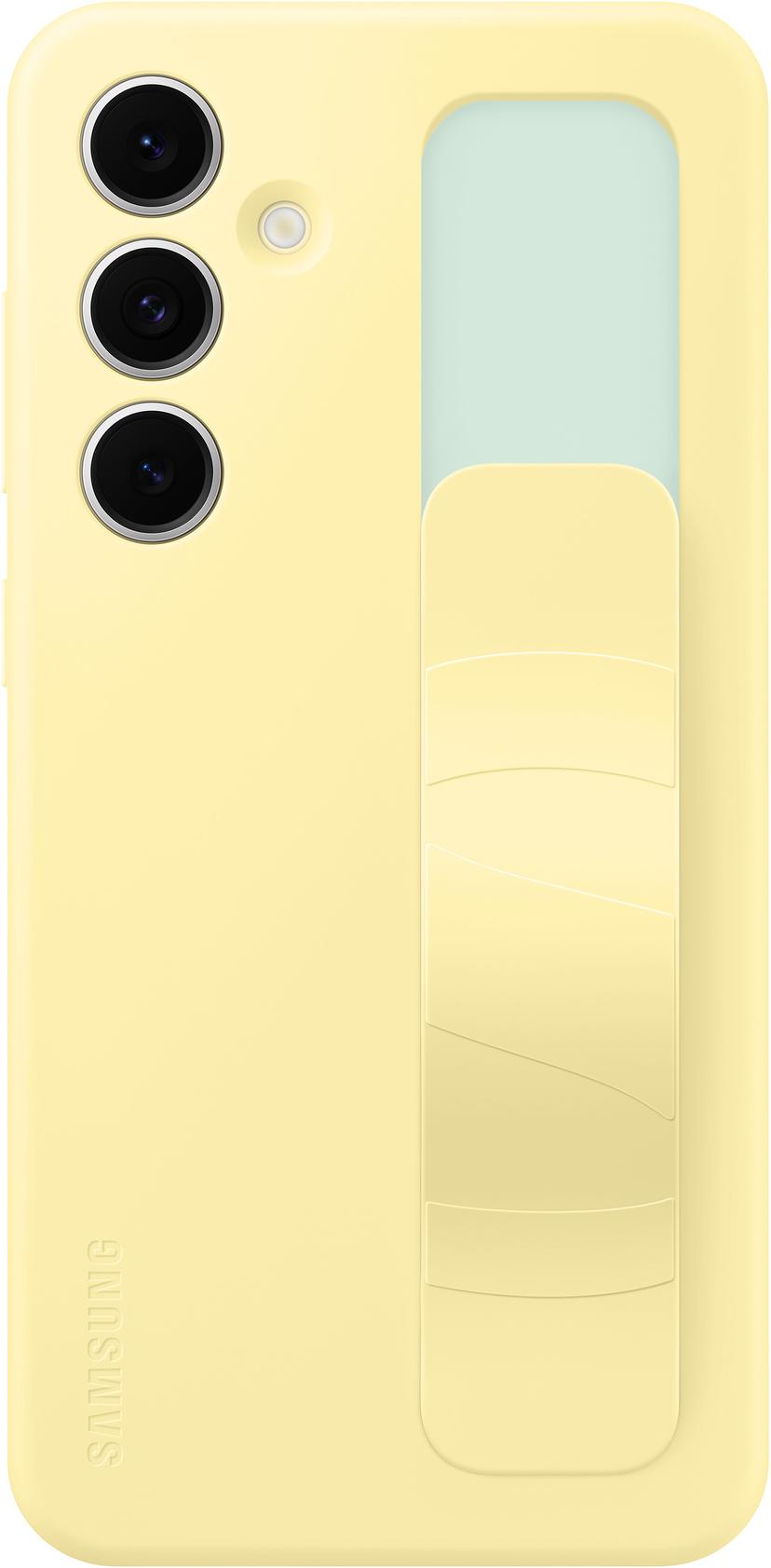 Samsung Standing Grip Case Samsung Galaxy S24 FE Gult