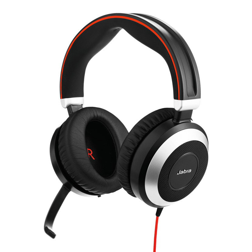 Jabra Evolve 80 Sort Microsoft