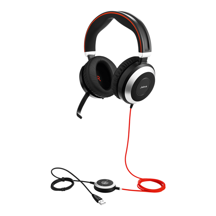 Jabra Evolve 80 Sort Microsoft
