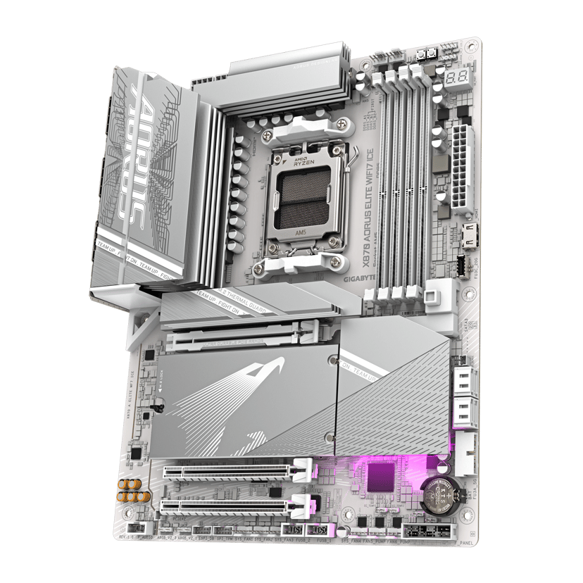 Gigabyte X870 AORUS ELITE WIFI7 ICE AM5 ATX Bundkort