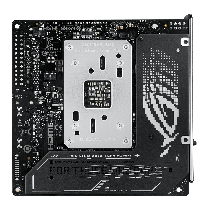 ASUS ROG STRIX X870-I GAMING WIFI Socket AM5 mini ITX Bundkort