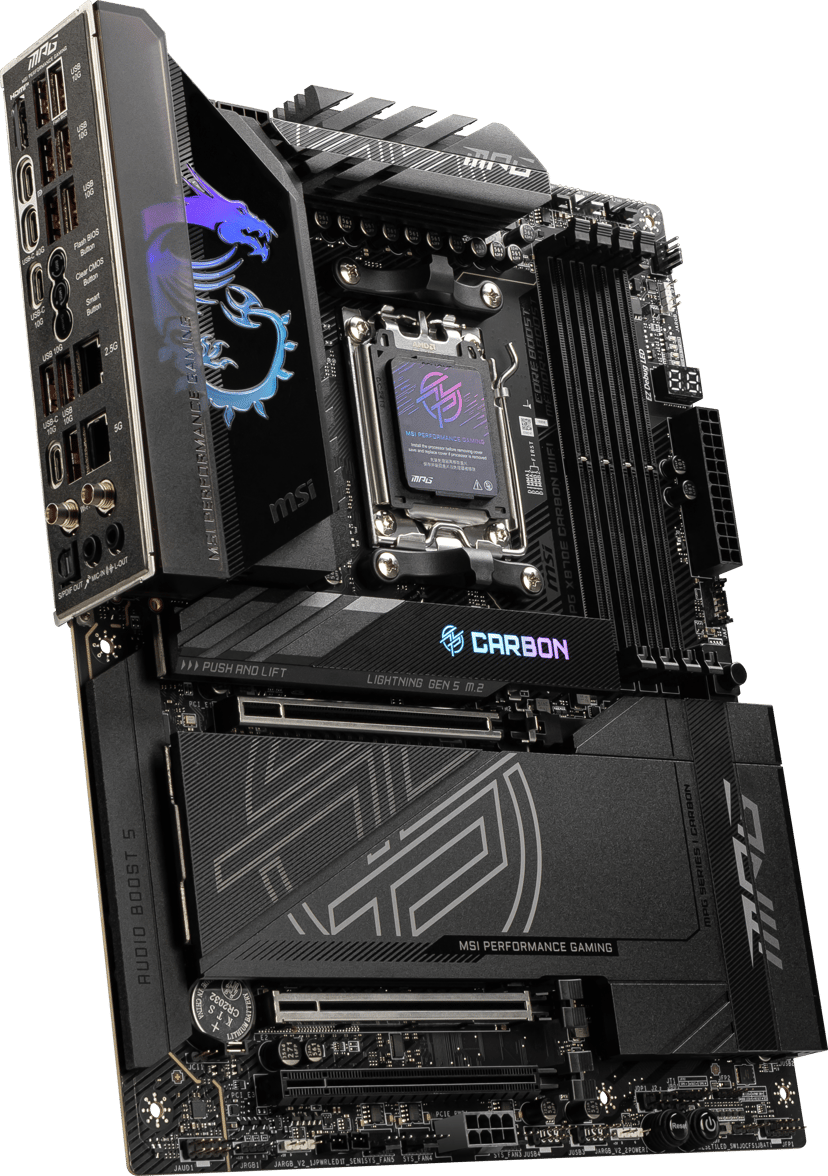 MSI MPG X870E CARBON WIFI Socket AM5 ATX Moderkort