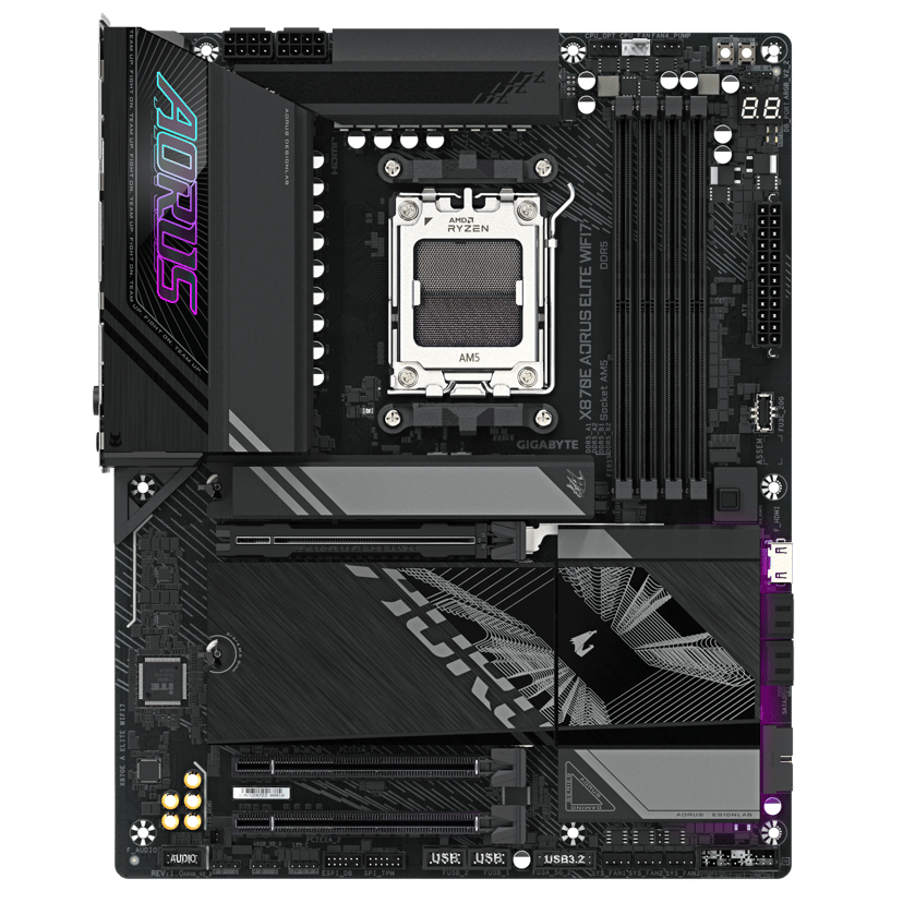 Gigabyte X870E AORUS ELITE WIFI 7 Socket AM5 ATX Bundkort