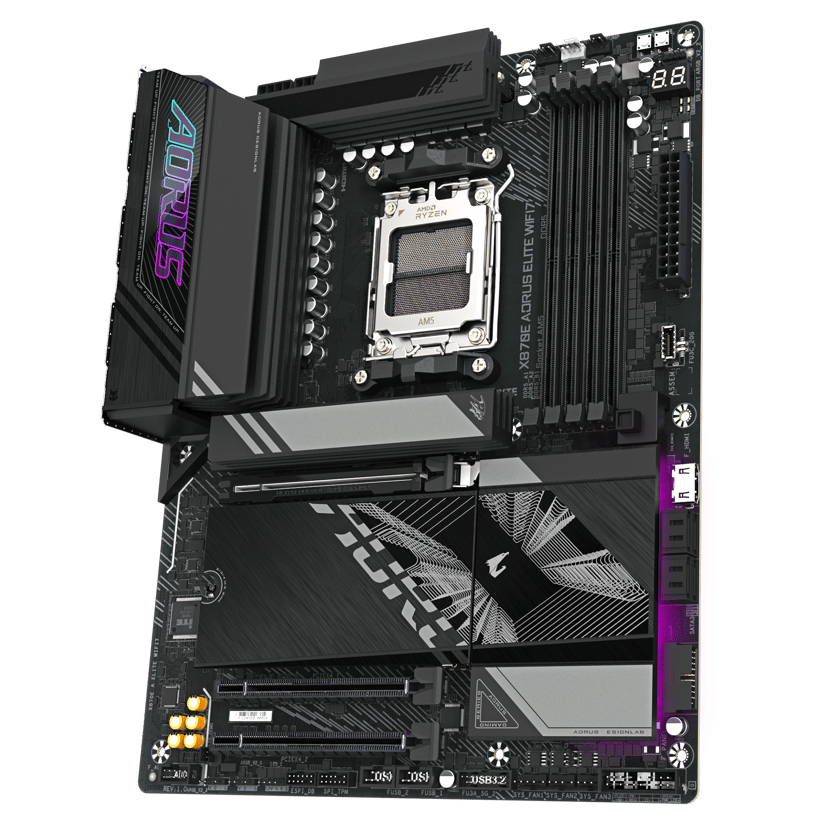 Gigabyte X870E AORUS ELITE WIFI 7 Socket AM5 ATX Bundkort
