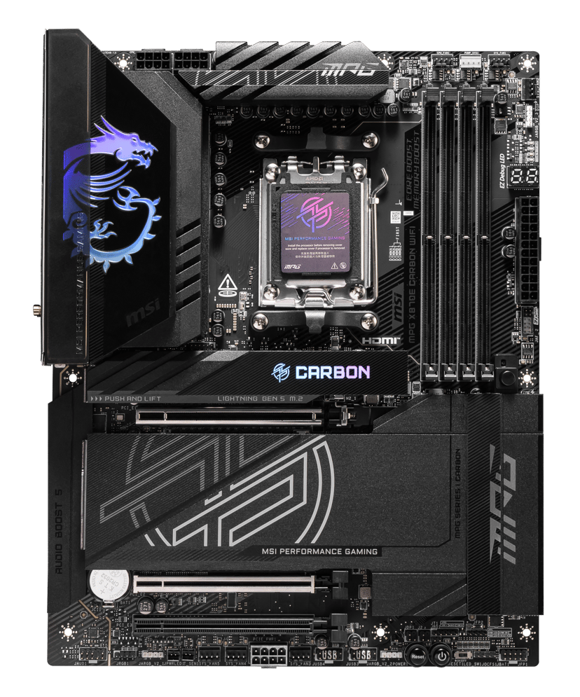 MSI MPG X870E CARBON WIFI Socket AM5 ATX Moderkort