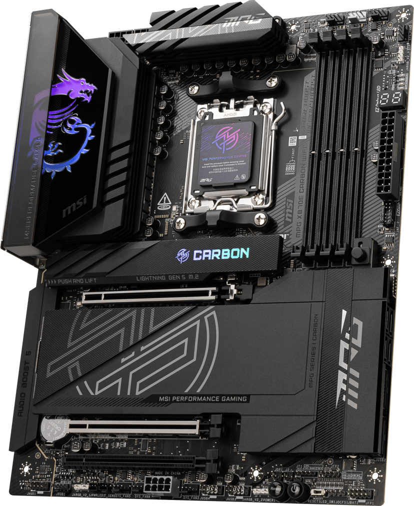 MSI MPG X870E CARBON WIFI Socket AM5 ATX Moderkort