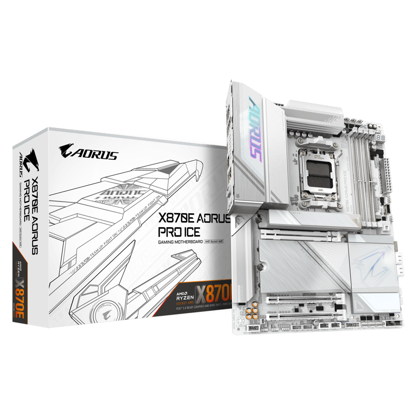 Gigabyte X870E AORUS PRO ICE AM5 ATX Emolevyt
