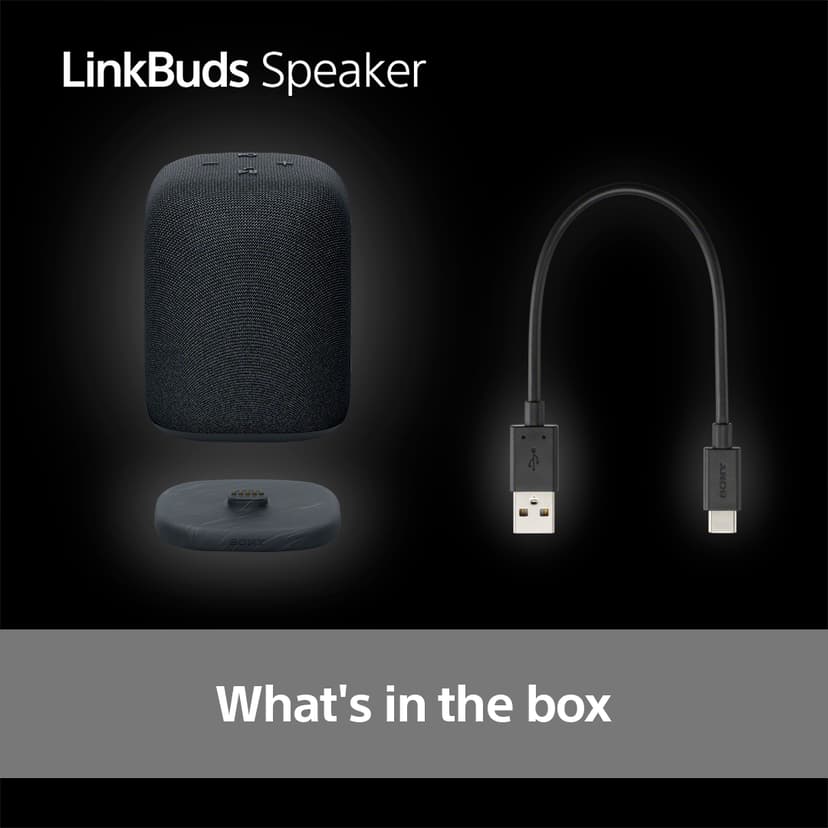 Sony LinkBuds Speaker Musta
