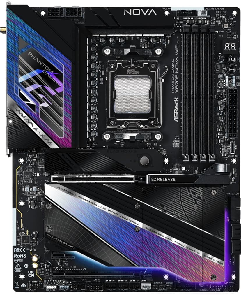ASRock X870E NOVA WIFI Socket AM5 ATX Moderkort