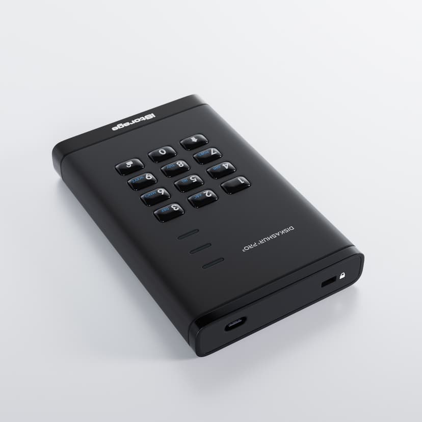 Istorage diskAshur PRO3 SSD 256-bit FIPS 140-3 Level 3 16TB USB-A, USB-C Svart