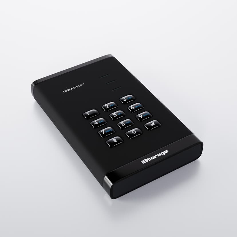Istorage diskAshur3 SSD 256-bit 512GB USB-A, USB-C Svart