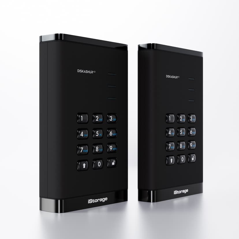 Istorage diskAshur3 SSD 256-bit 8TB USB-A, USB-C Svart