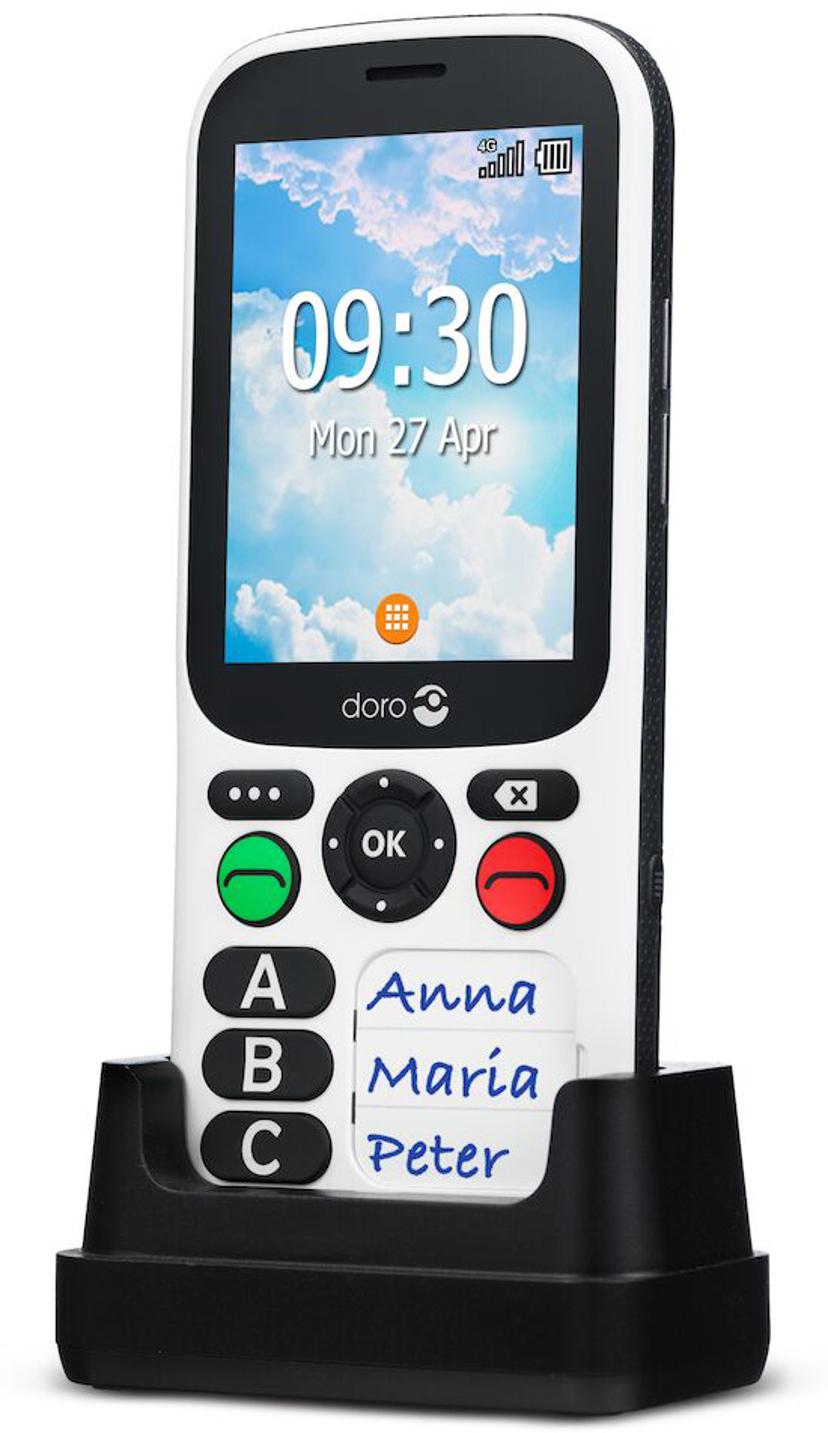 Doro 780X Svart, Vit