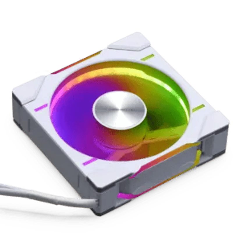 Phanteks D30 120MM PWM Reversed Airflow DRGB Vifte Hvit