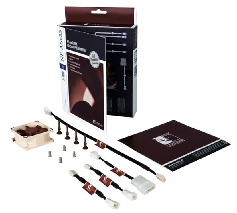 Noctua NF-A6X25 FLX 60X25MM Fläkt Brun