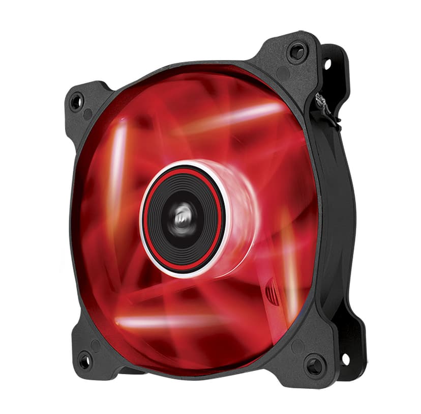 Corsair Air AF120 Quite ED. 120MM Red LED Ventilator Wit, Zwart