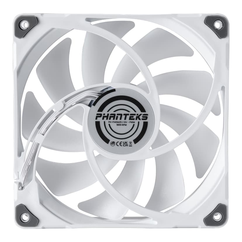 Phanteks M25 140MM PWM DRGB 3-P Fläkt Vit