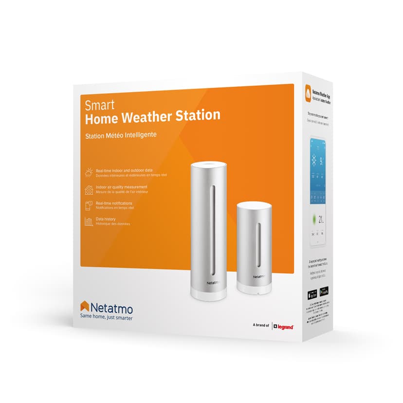 Netatmo NWS01-EC digitaalinen sääasema Alumiini Akku/USB Wi-Fi