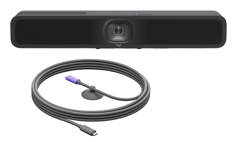Logitech MeetUp 2 Konferencekamera + Logitech Active USB-C-kabel