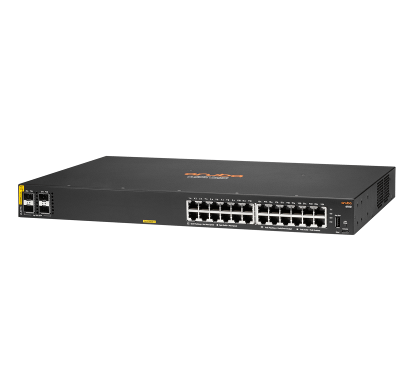 Aruba CX6100 24G 4SFP PoE 370W Switch