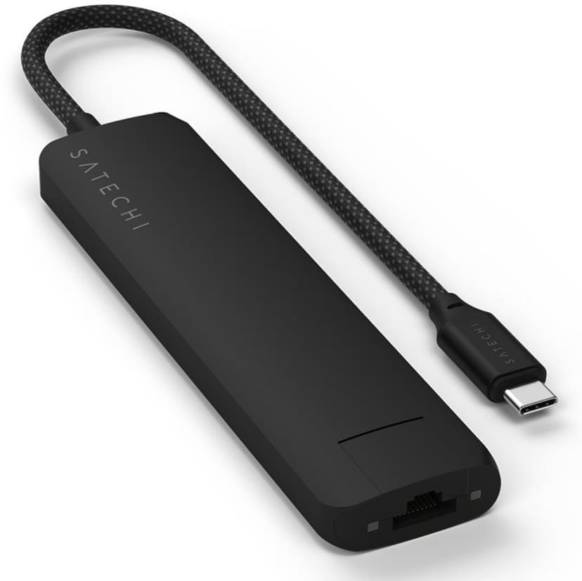 Satechi 7-in-1 USB-C-moniporttisovitin Ethernetillä USB-C