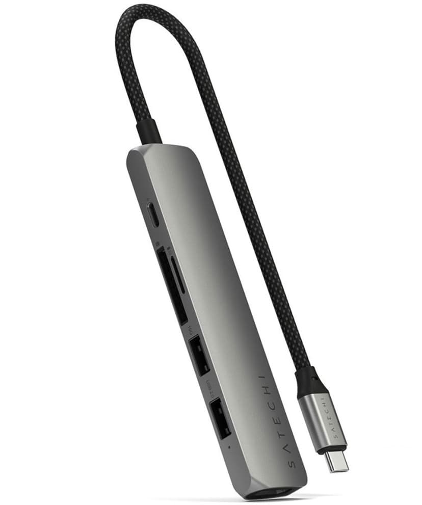 Satechi 7-in-1 USB-C-moniporttisovitin Ethernetillä USB-C