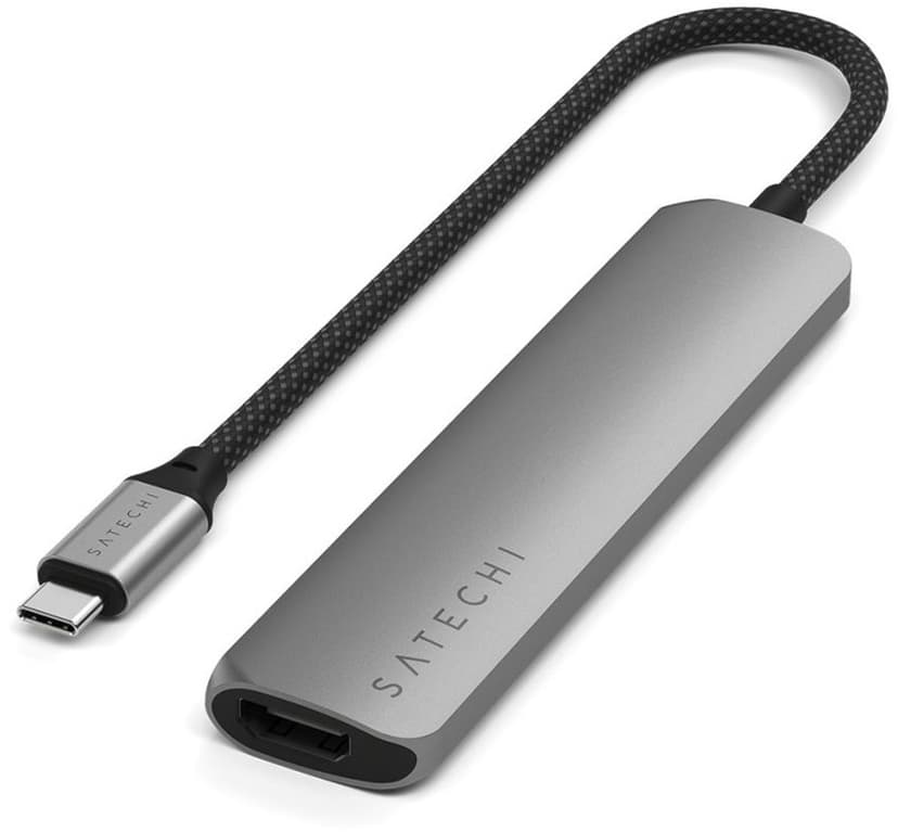 Satechi 7-in-1 USB-C-moniporttisovitin Ethernetillä USB-C