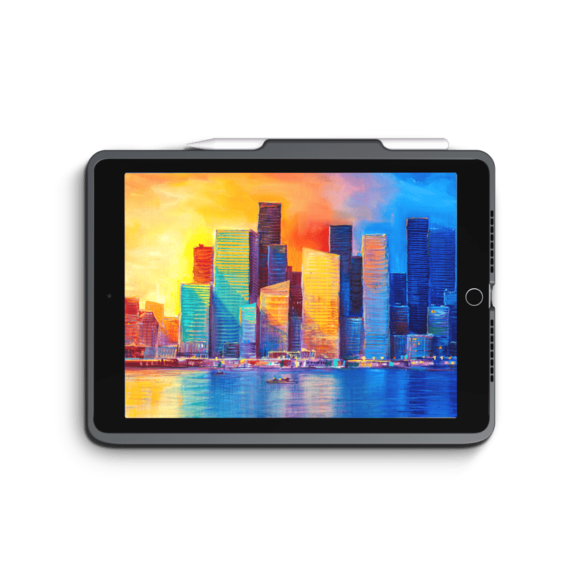 Zagg Keyboard Pro Keys iPad 10.2" 7th gen, iPad 10.2" 8th gen, iPad 10.2" 9th gen Brits Engels Grijs, Zwart