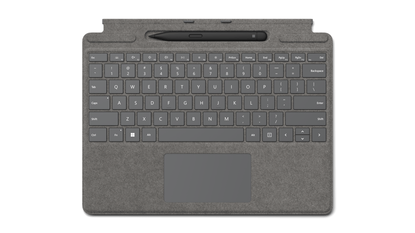 Microsoft Signature Keyboard Microsoft Surface Pro 8, Microsoft Surface Pro X Engels Platina