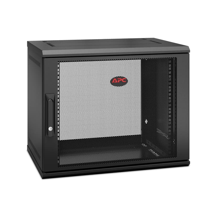 APC NetShelter WX AR109SH4 - 9U, 19-tommers patchskap, veggmontert, ferdigmontert, 400 mm dyp