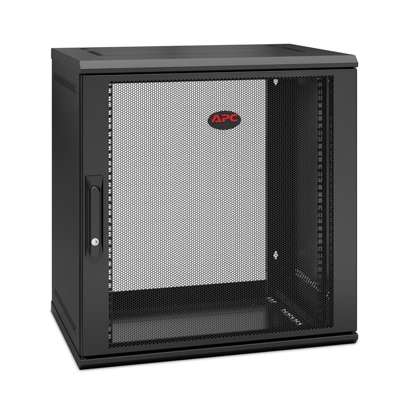 APC NetShelter WX AR112SH4 - 12U, 19-tommers patchskap, veggmontert, ferdigmontert, 400 mm dyp