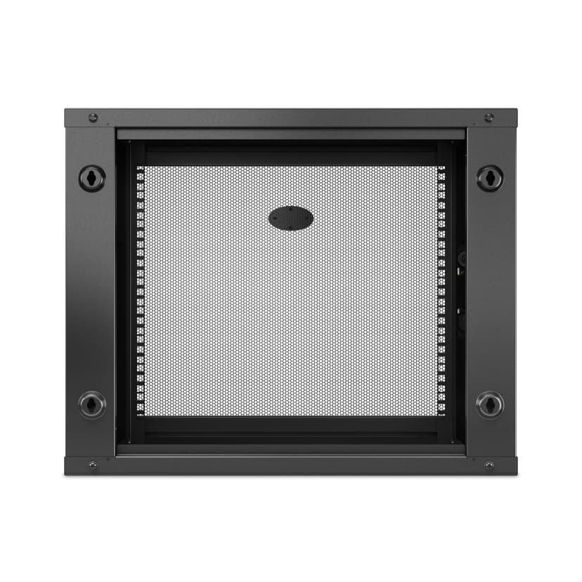 APC NetShelter WX AR109SH6, 9U, 19 tum patchskåp, väggmonterat, förmonterat, 600 mm djupt