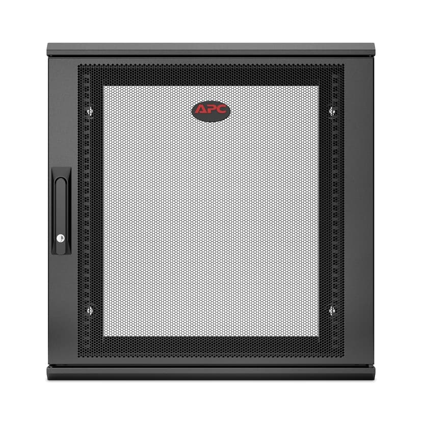 APC NetShelter WX AR112SH6 - 12U, 19-tommers patchskap, veggmontert, ferdigmontert, 600 mm dyp