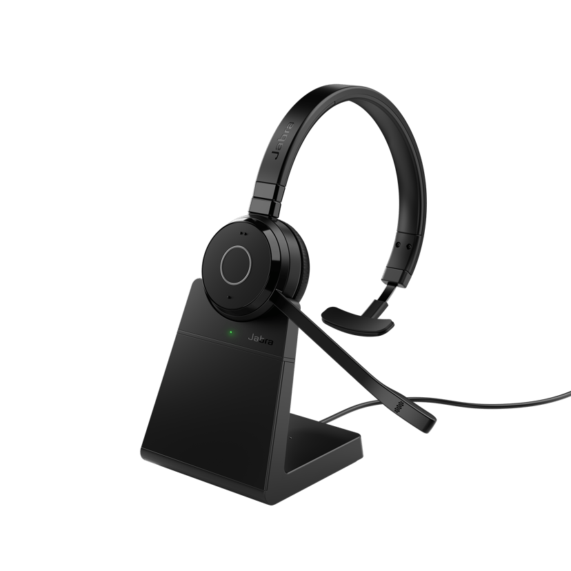 Jabra Evolve 65 TE Link 390A Stand Mono USB-A UC Zwart