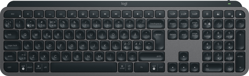 Logitech MX Keys S Trådløs Nordisk Tastatur