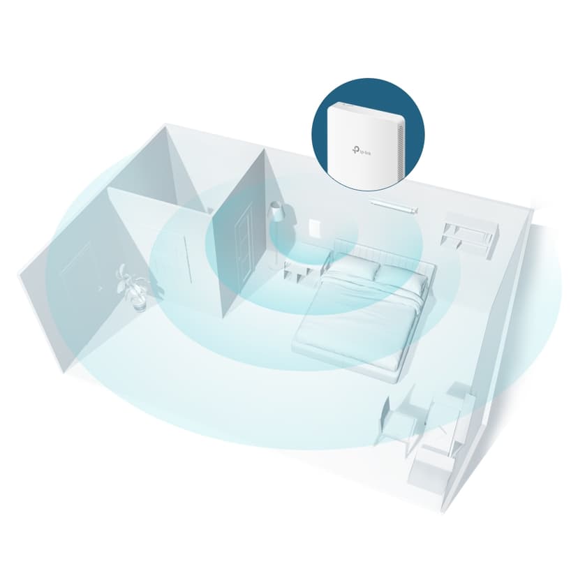 TP-Link Omada EAP235-Wall 1167 Mbit/s Vit Strömförsörjning via Ethernet (PoE) stöd