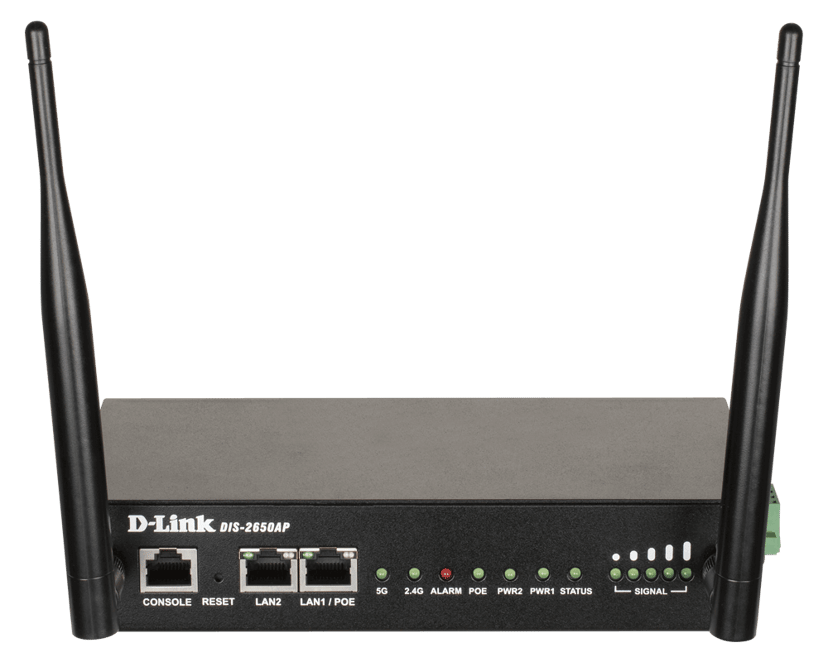 D-Link DIS-2650AP access-punkter för trådlösa nätverk 1200 Mbit/s Svart Strömförsörjning via Ethernet (PoE) stöd