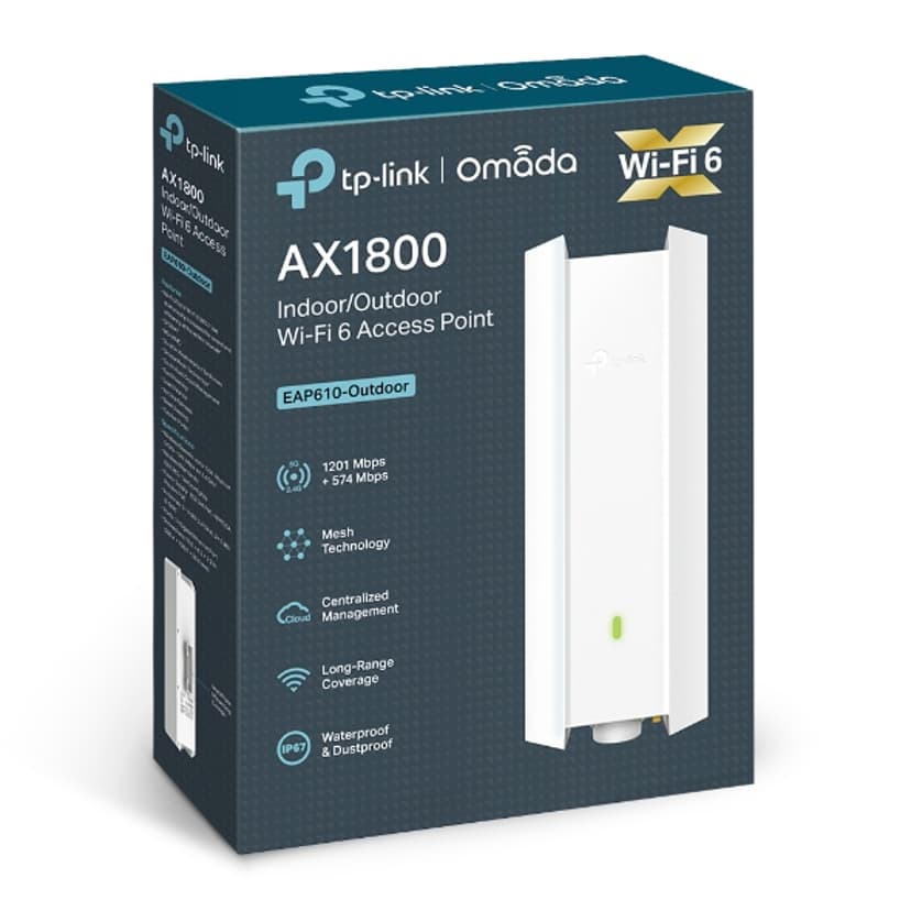 TP-Link Omada EAP610-Outdoor 1800 Mbit/s Hvid Strøm over Ethernet (PoE)