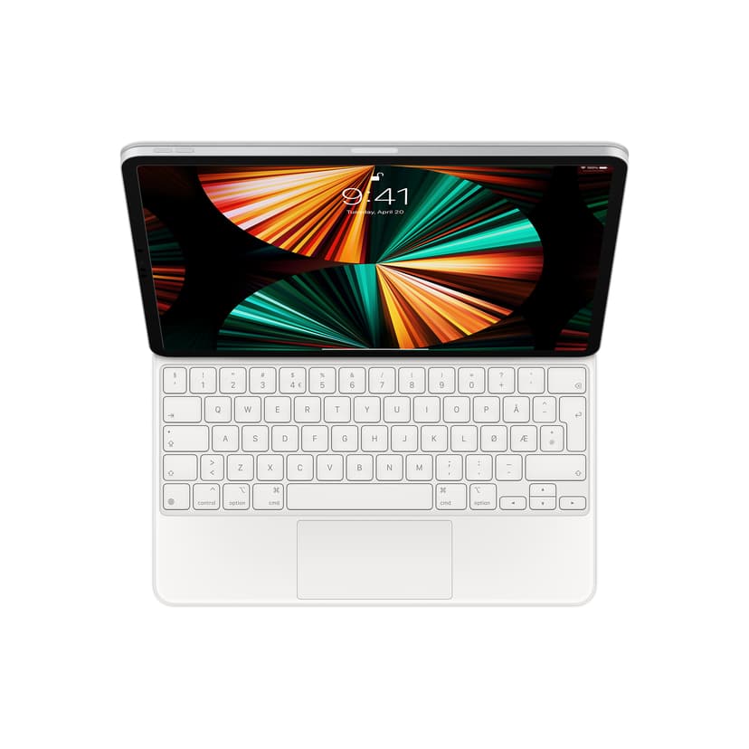 Apple Magic Keyboard iPad Air 13" (M2), iPad Pro 12.9" 3rd gen, iPad Pro 12.9" 4th gen, iPad Pro 12.9" 5th gen, iPad Pro 12.9" 6th gen Norsk Hvit