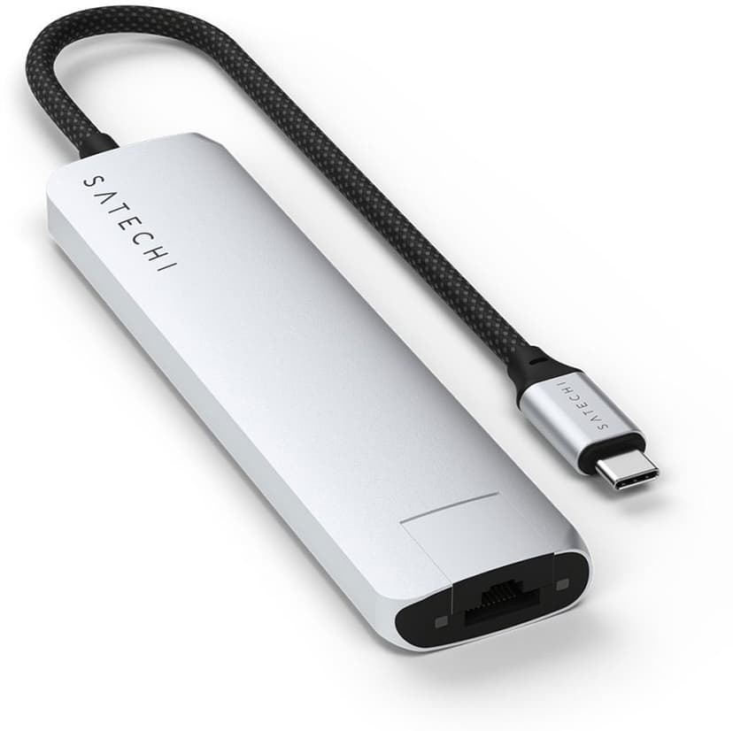 Satechi 7-in-1 USB-C-moniporttisovitin Ethernetillä USB-C
