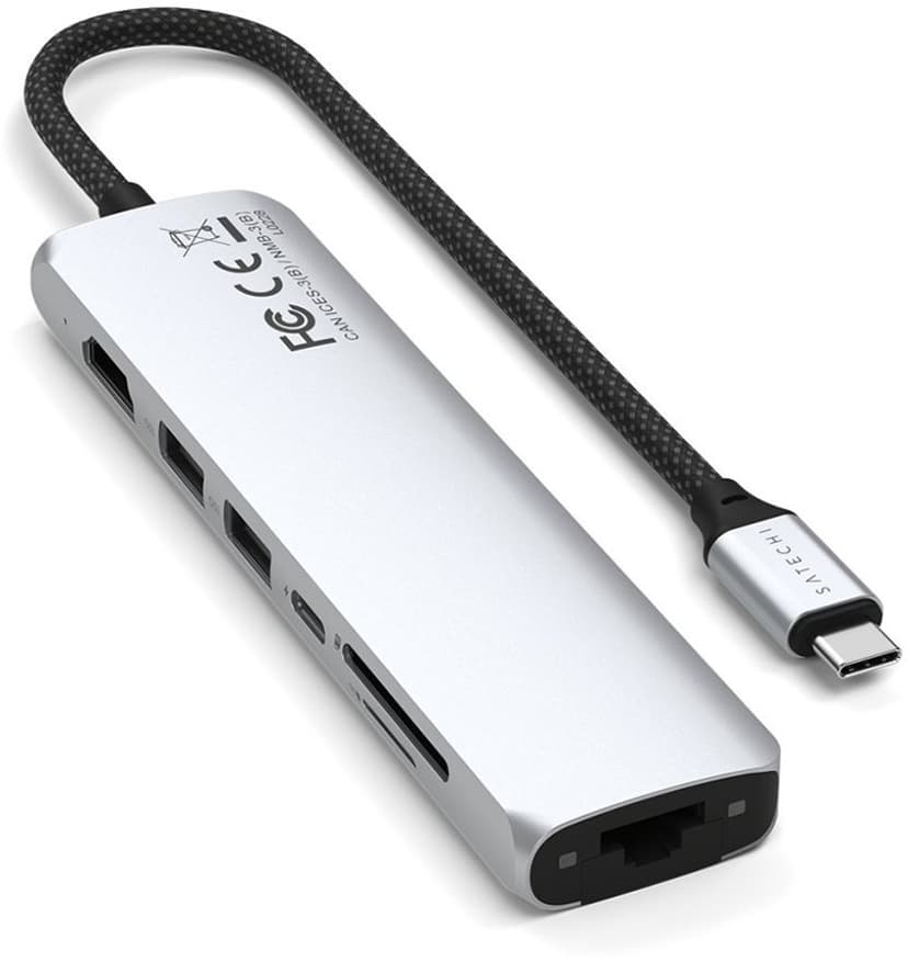 Satechi 7-in-1 USB-C Multiport Adapter met Ethernet USB-C