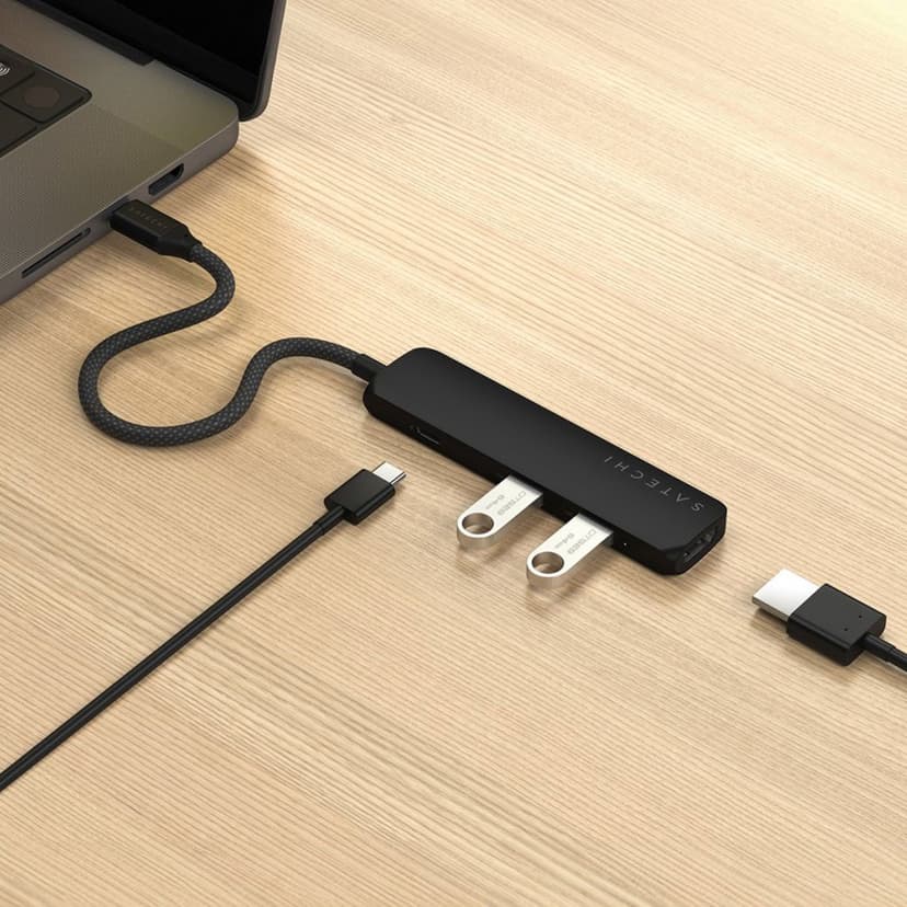 Satechi 4-i-1 USB-C Slim Multiport Adapter