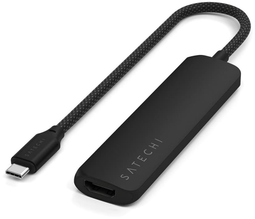 Satechi 4-i-1 USB-portadapter for USB-C Slim Multiport