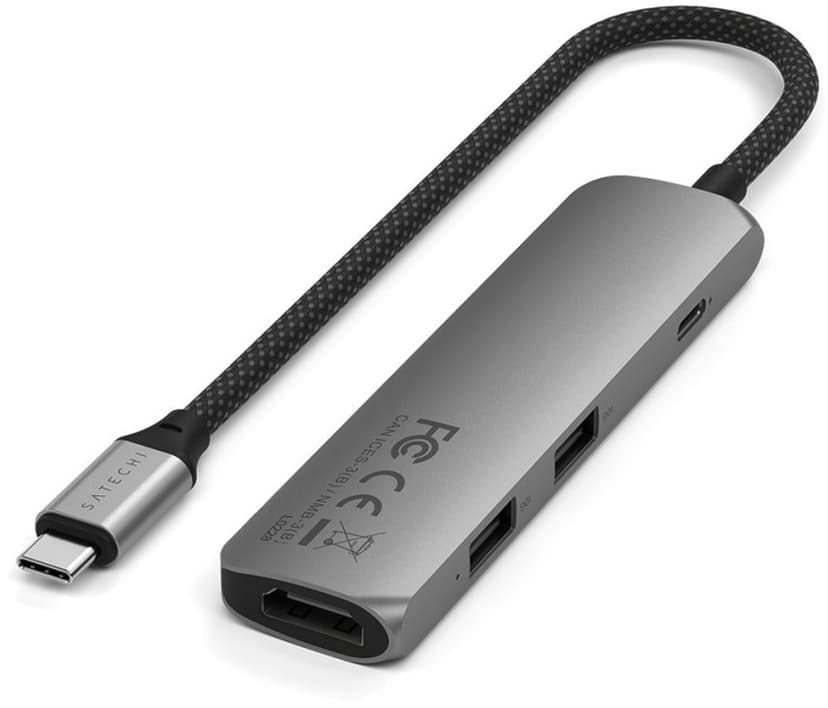 Satechi 4-in-1 USB-C Slim Multiport-sovitin