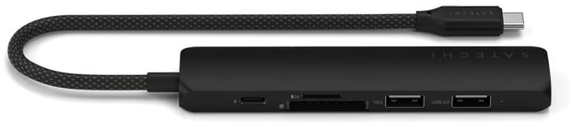 Satechi 6-i-1 USB-C Slim Multiport-adapter USB-C
