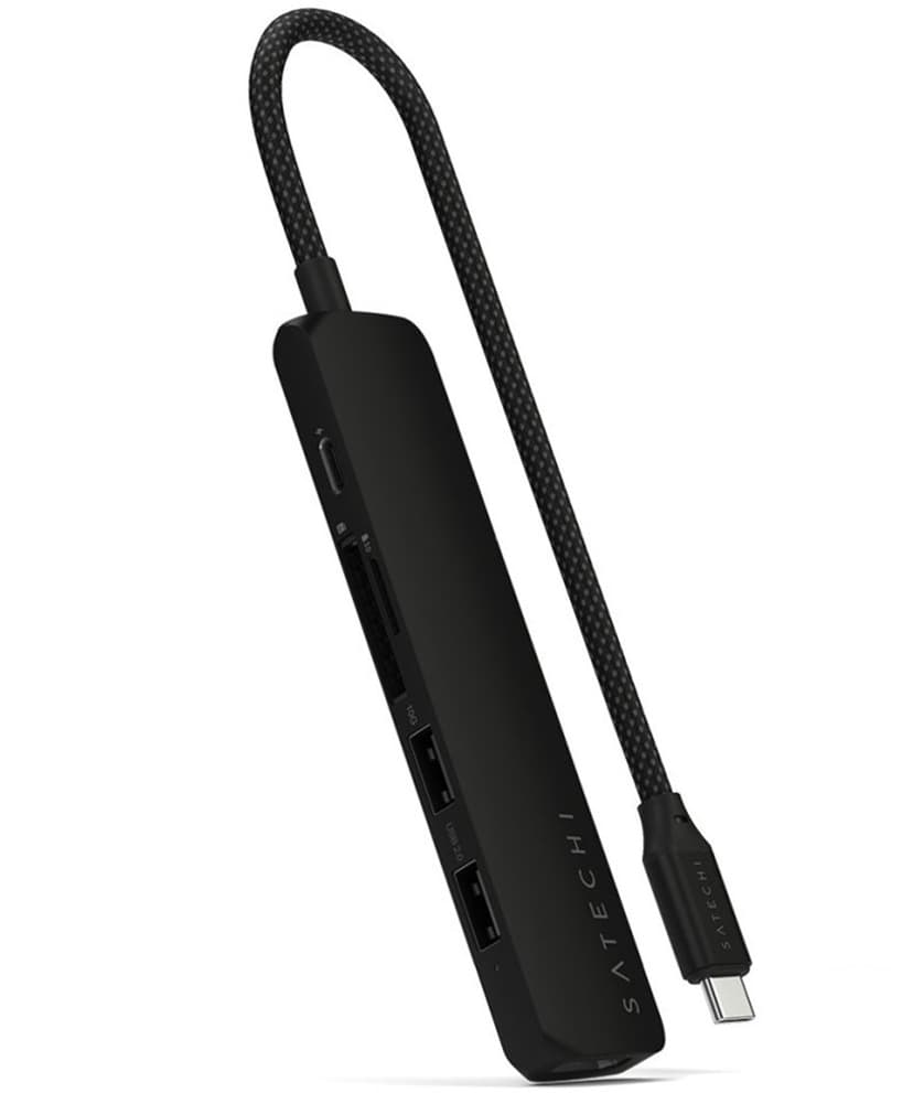 Satechi 6-i-1 USB-C Slim Multiport-adapter USB-C