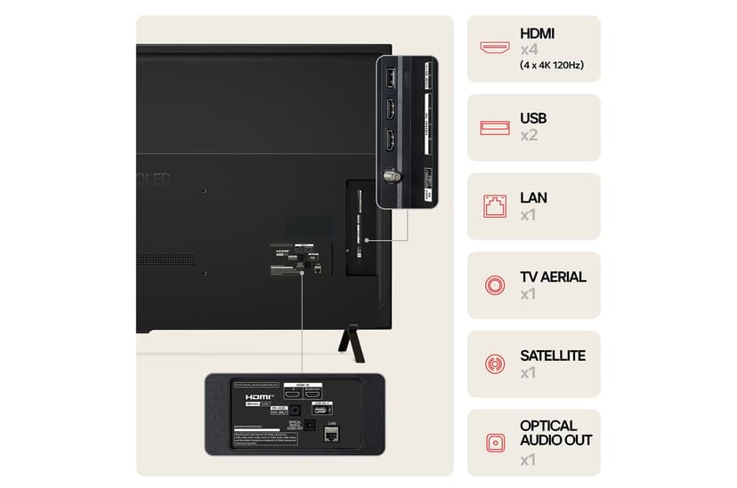 LG B4 55" 4K OLED AI Smart TV