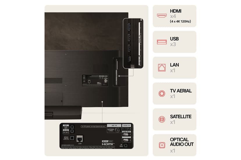LG C4 65" 4K OLED Evo AI Smart TV
